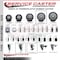 Service Caster 5'' Thermoplastic Rubber Swivel 1-1/2'' Expanding Stem Caster with Brake SCC-EX20S514-TPRB-TLB-112 - alternate 3